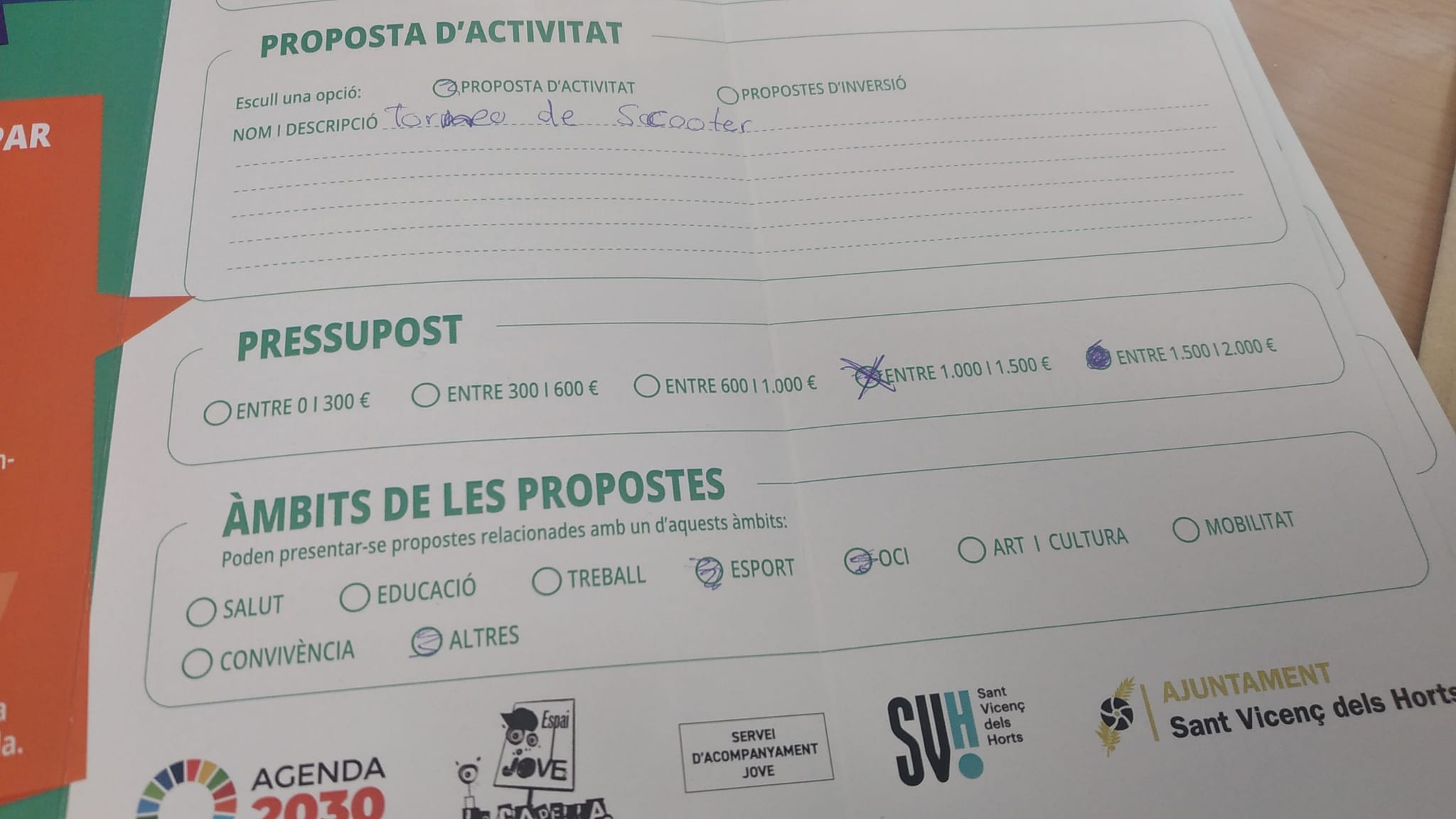 Imatge pels mitjans: Realització d'un torneig d'scooters