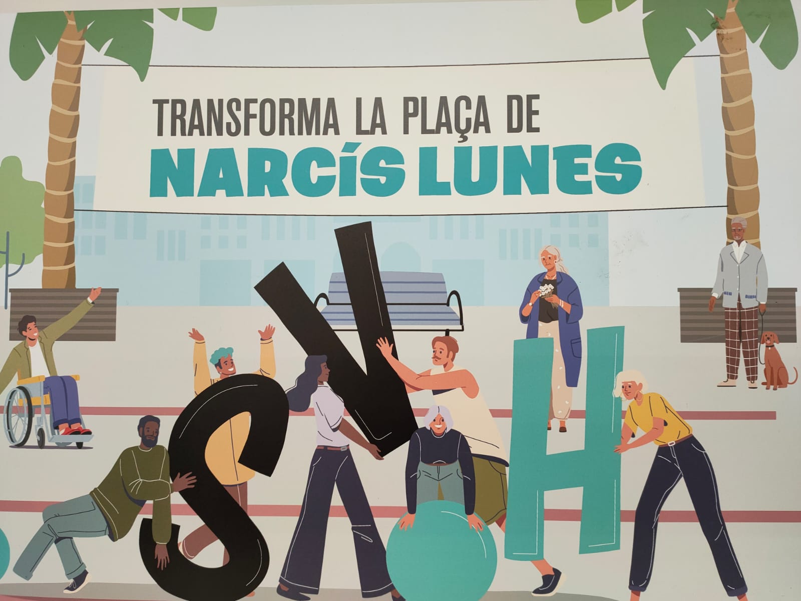 Imatge pels mitjans: Procés per a la transformació de la plaça Narcís Lunes