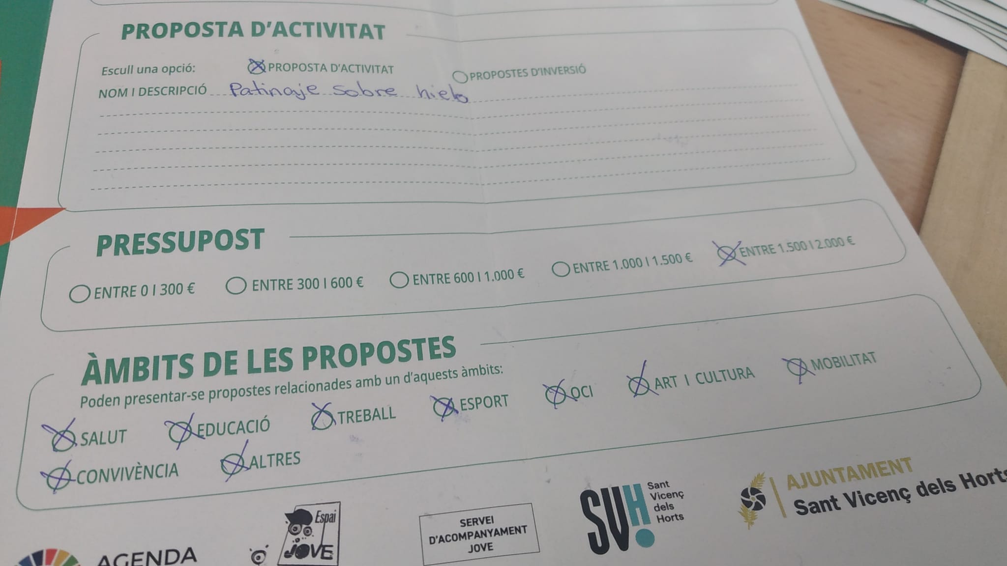 Imagen para los medios: Sortida a fer patinatge sobre gel