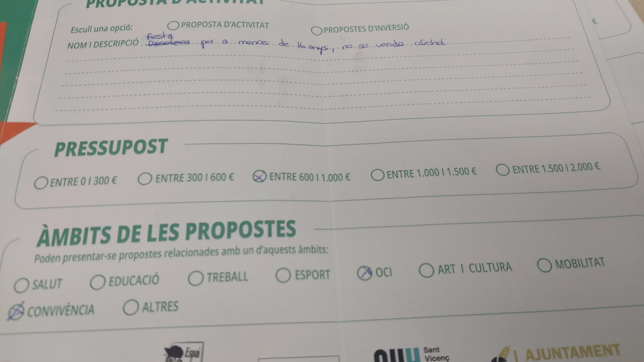 Imagen para los medios: Festa per a joves 14 a 16 anys